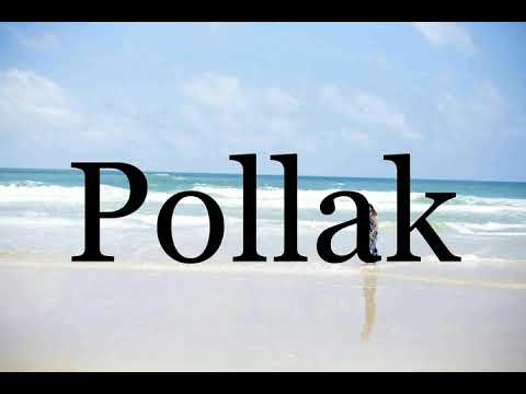 How To Pronounce Pollak🌈🌈🌈🌈🌈🌈Pronunciation Of Pollak
