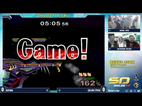 Nexus - Kopaka (Marth) vs TpFox (Fox) - SSBM Singles Pools - Melee
