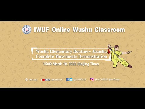 Wushu Elementary Routine- Jianshu Complete Movements Demonstration