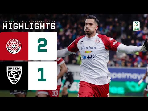 Südtirol-Spezia 2-1 | Al Druso la decide Kofler nel secondo tempo | HIGHLIGHTS Serie BKT