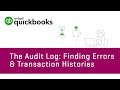 How To Use The Audit Log In QuickBooks Online Tutorial