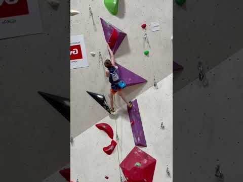 Route No.2, qualification. All-Russian lead climbing competition among young men aged 10-13