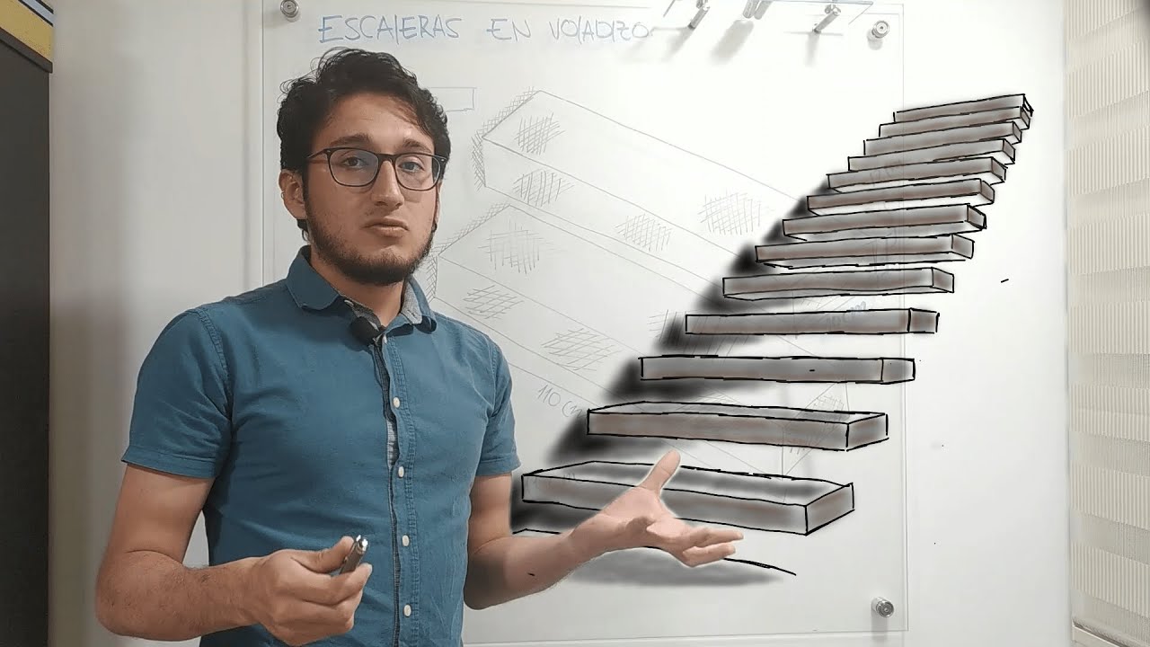 Análisis y diseño de escaleras en voladizo 🧮👨🏻‍🏫