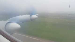 preview picture of video 'Air Koryo Ilyushin IL-18 Takeoff from Pyongyang - Window View'