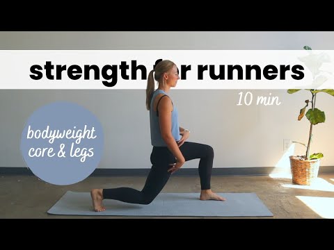 Bodyweight Strength for Runners | 10 Min Follow-Along Workout
