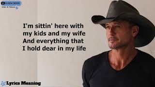 Tim McGraw - Grown Men Don&#39;t Cry | Lyrics Meaning