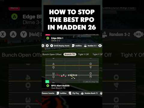 Pick Off RPO Bubbles EVERY SINGLE TIME in Madden 26