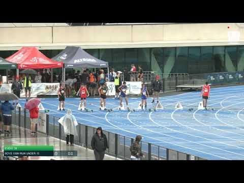 Boys Under 13 100m H3 - 2020 State Combined Events Championships // LAVicTV