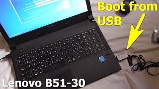 How to boot from USB (Lenovo B51-30 laptop)