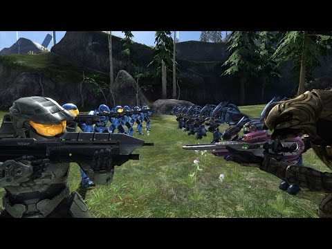 Halo 3 AI Battle - Spartan IIs vs Elites