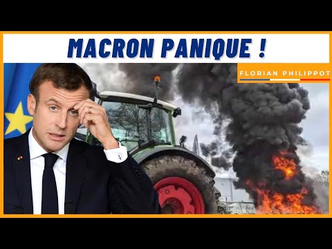 Totalement paniqué, Macron perd pied face aux paysans révoltés !