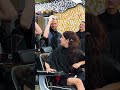 Girl Shaves Hair For Donation Barbers Support Shorts