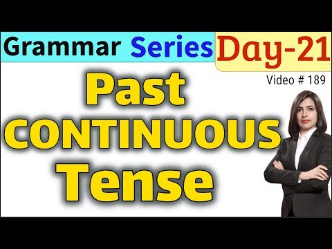 Past Continuous Tense with Examples, Past Progressive Tense | EC Day21 Video