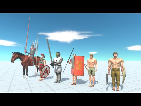 ALL ANCIENT HUMANS vs EVERY UNIT - Animal Revolt Battle Simulator