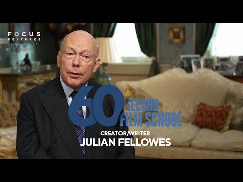 Thumbnail of the video: Downton Abbey's Julian Fellowes on Balancing Comedy and Drama | 60 Second Film School
