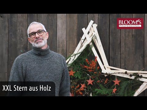 XXL Stern aus Holz | Weihnachtsflorisik | Floral Design | BLOOM's Floristik