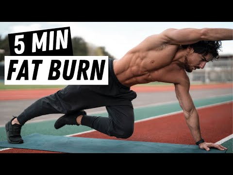 5 Min HIIT CARDIO TO BURN FAT | Rowan Row