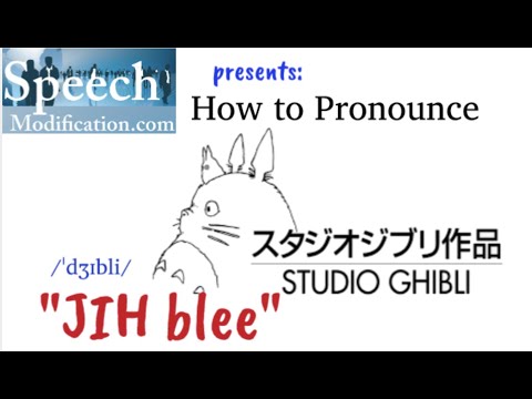 How to Pronounce Studio Ghibli (English, Japanese and Arabic)
