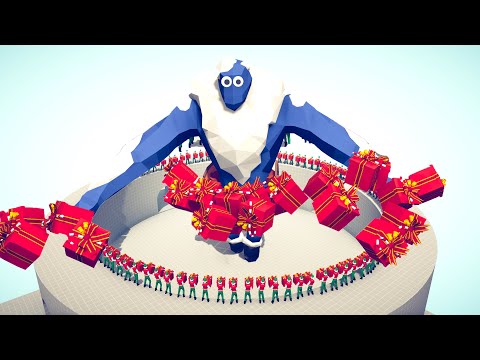 100x PRESENT ELF vs EVERY UNIT - Totally Accurate Battle Simulator TABS