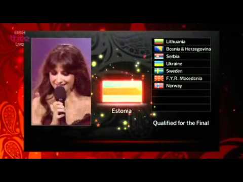 Eurovision 2012 Semi Final 2 Qualifiers BBC