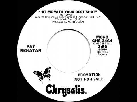 1980 Pat Benatar - Hit Me With Your Best Shot (mono radio promo 45)