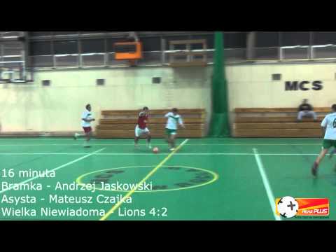Wielka Niewiadoma - M+W Group Lions Team 9:3 - Bramki, Piłka Plus, Sezon Zima 2013/2014, 01.12.2013