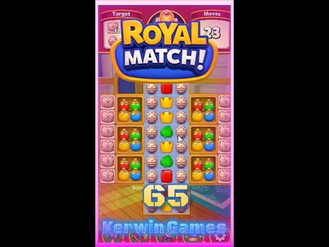 Royal Match Level 65 - Hard Level - No Boosters