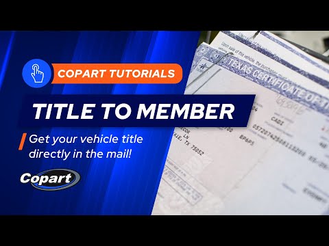 Copart Title Processing