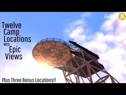 Fallout 76 Location Guide | Twelve Camp Locations With Epic Views | Building // Sky Camp Tutorial