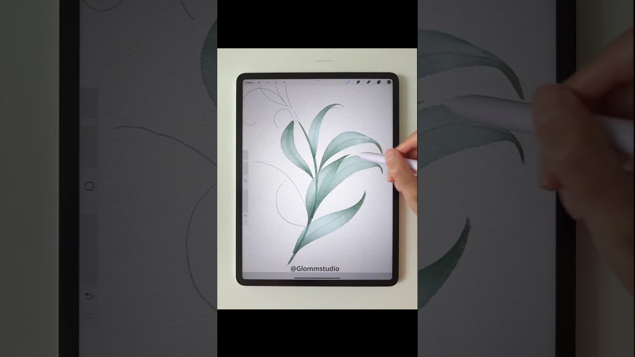 Easy Procreate Watercolor Flower Brush Set