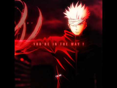 「 You're In The Way 」| Mente Ma | Gojo Edit #anime #gojocomeback #jjk #edit #amv
