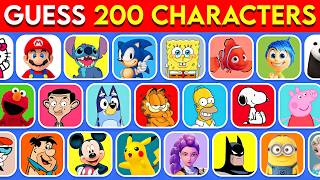 Guess the ICONIC CHARACTER in 3 Seconds 🤯 200 Different Characters
