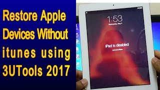 Restore Apple iPad Without iTunes using 3UTools Easy