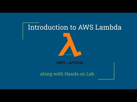 Introduction and Hands On lab with AWS Lambda