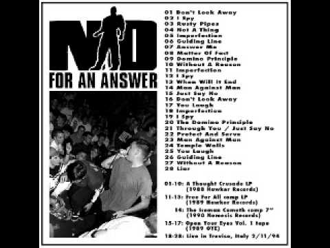 No For An Answer - Discography (1988 - 1994)