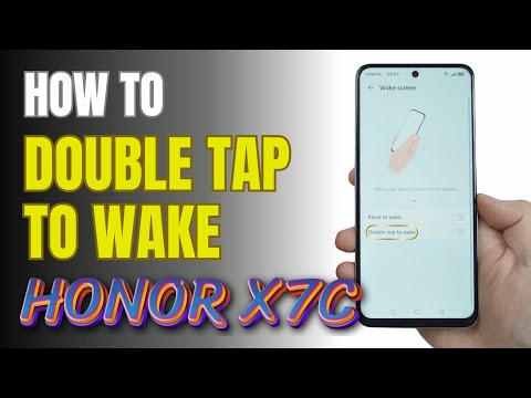 How to double tap to screen On and Off HONOR X7C