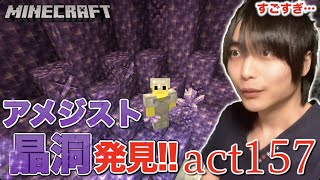 【マインクラフト】アメジストの晶洞 発見!! アメジストの芽?! 目指せ億万長者【セイハのセハクラ実況act157】