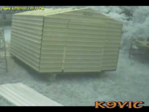 Storage Shed building done in 3 minutes 06-29-09