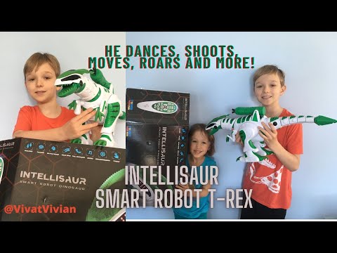Intellisaur Remote Control Dinosaur Toy Robot for Kids - Interactive Electronic Pet RC Robot Toy