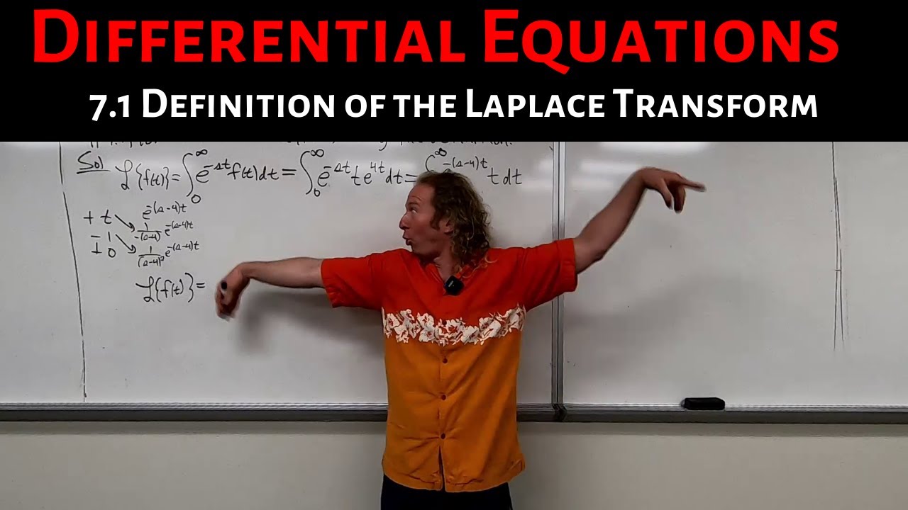 Differential Equations: Lecture 7.1 Definition of the Laplace Transform