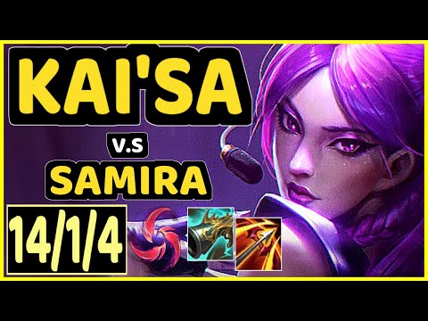 ATTILA (KAI'SA) vs SAMIRA - 14/1/4 KDA BOTTOM ADC GAMEPLAY - EUW Ranked MASTER