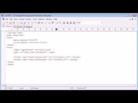 Learn jQuery Tutorial 33 Key up down - Mind Luster