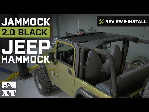 Jeep Wrangler Jammock Black 2.0 Jeep Hammock (1987-2016 YJ, TJ & JK) Review & Install