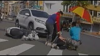 【車禍影片】警察北北還沒到就又出事了...（2024.01.03 台南市北區小東路與東豐路口