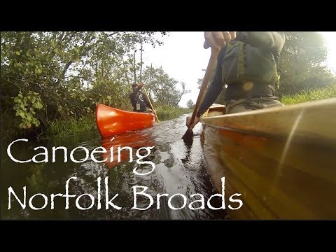 A Paddle on the Norfolk Broads.  North Walsham and Dilham Canal.  Cedar Strip Canoe.
