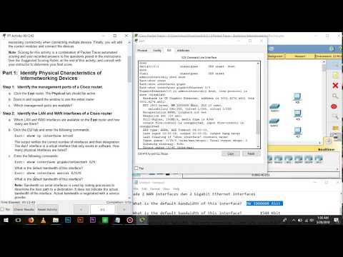 6.3.1.8 Packet Tracer - Exploring Internetworking Devices