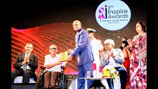 08.03.2024: Governor presents the ‘I Inspire Awards’ to 20 Cancer Warriors at a function organised by ‘Pahile Majhe Kartavya’ (PMK) Foundation in Mumbai;?>