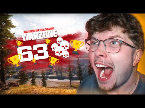 63 KILLS PR SOLO vs QUADS on the NEW WARZONE VERDANSK! (Season 1 Reloaded Update)
