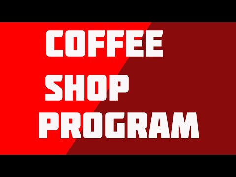 Coffee Shop Python Program Casanova Python Programming Code Project
