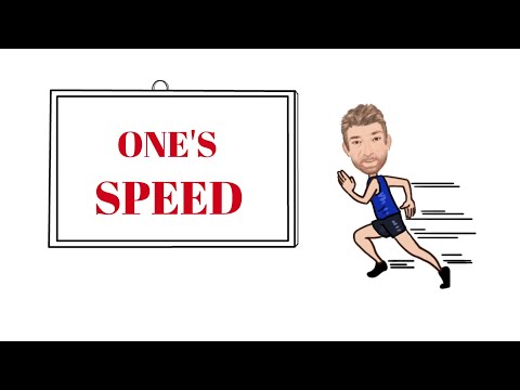 English Tutor Nick P Noun Phrase (394) One's Speed - Two Meanings